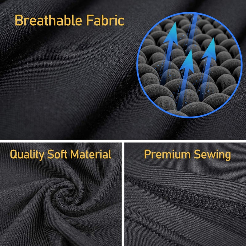 TICONN Neck Gaiter Face Cover Scarf, Breathable Sun & Wind-proof for Skiing Fishing Hiking Cycling (Quick Dry, Heather Black) - Image 4